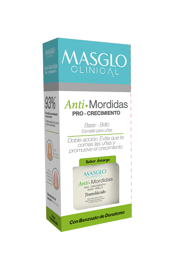 BASE MASGLO CLINICAL ANTI MORDIDAS PRO CRECIMIENTO - 13.5 ML
