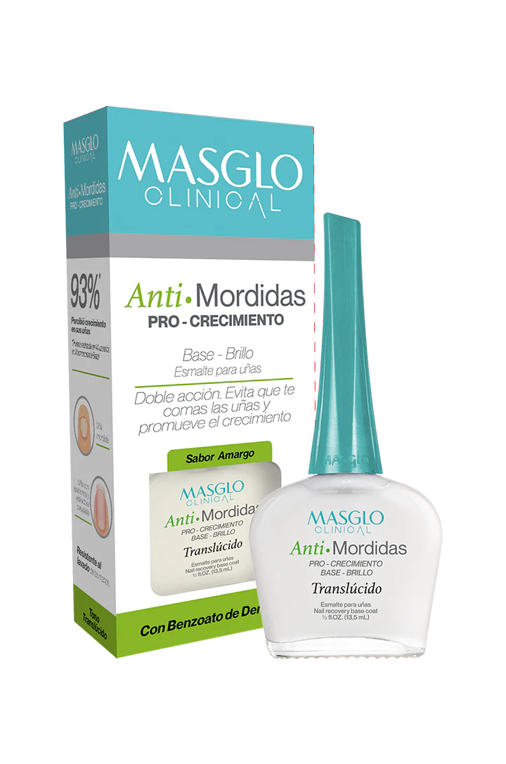 BASE MASGLO CLINICAL ANTI MORDIDAS PRO CRECIMIENTO - 13.5 ML